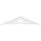Ekena Millwork Pitch Preston Architectural Grade PVC Gable Pediment, 36"W x 7 1/2"H x 1"P (5/12) GPP036X008X100PRE - alternate 4